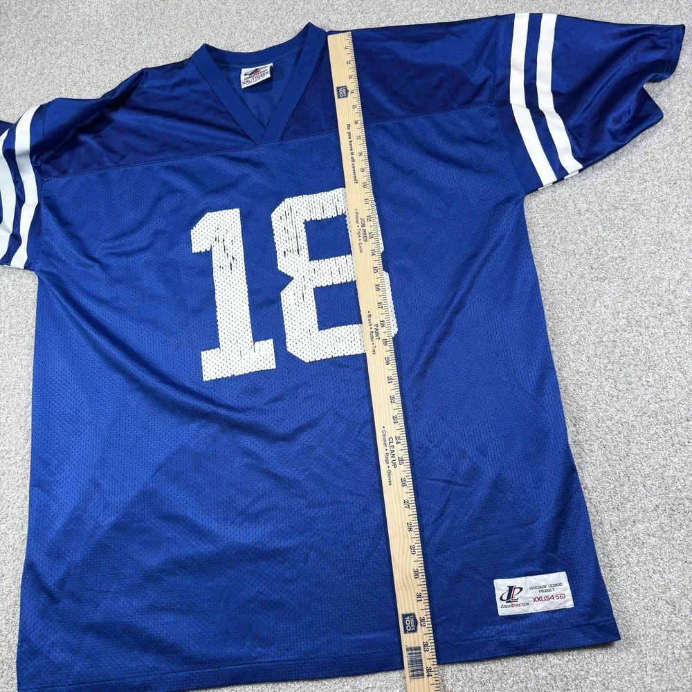 Indianapolis Colts Peyton Manning‎ Jersey Logo Athletic Mens Blue Vintage 2XL